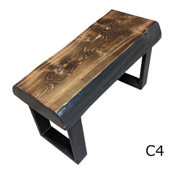 Live Edge Cedar Wood Bench (C4) - 32 L x 14 W x 18 H (Final Sale)