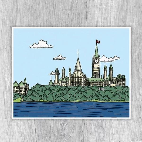 Parliament Hill Print by Jenna's Doodles at Maker House Co.