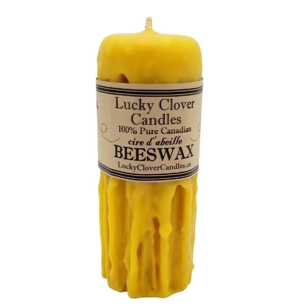 Hand-Dripped Beeswax Candle