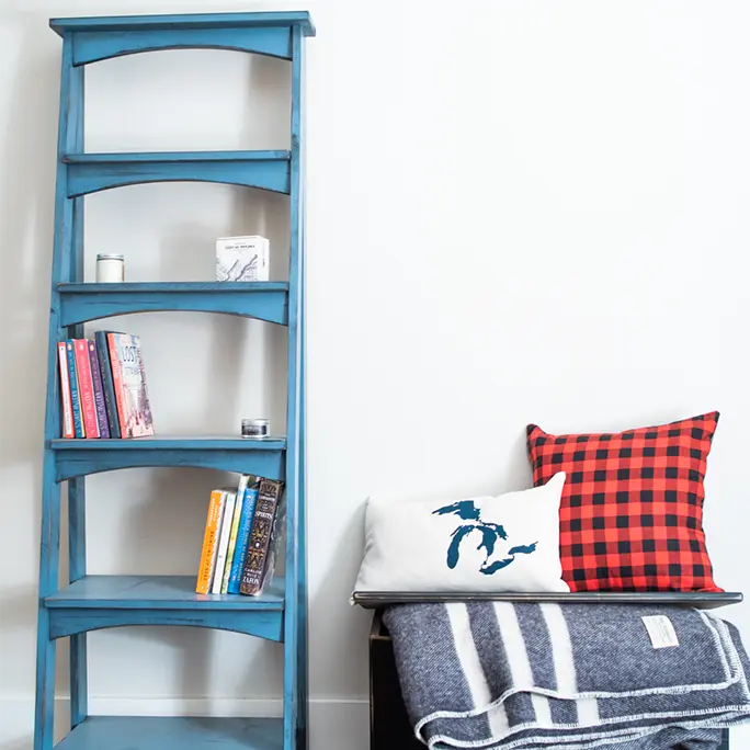 Springwater ladder shelf and blanket box. 
