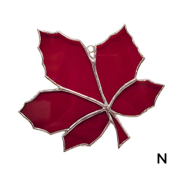 Stained Glass Maple Leaf