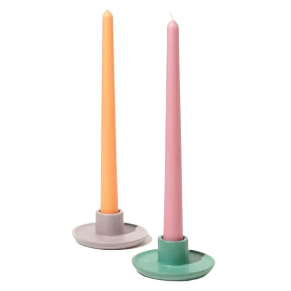 Round Concrete Candlestick Holder