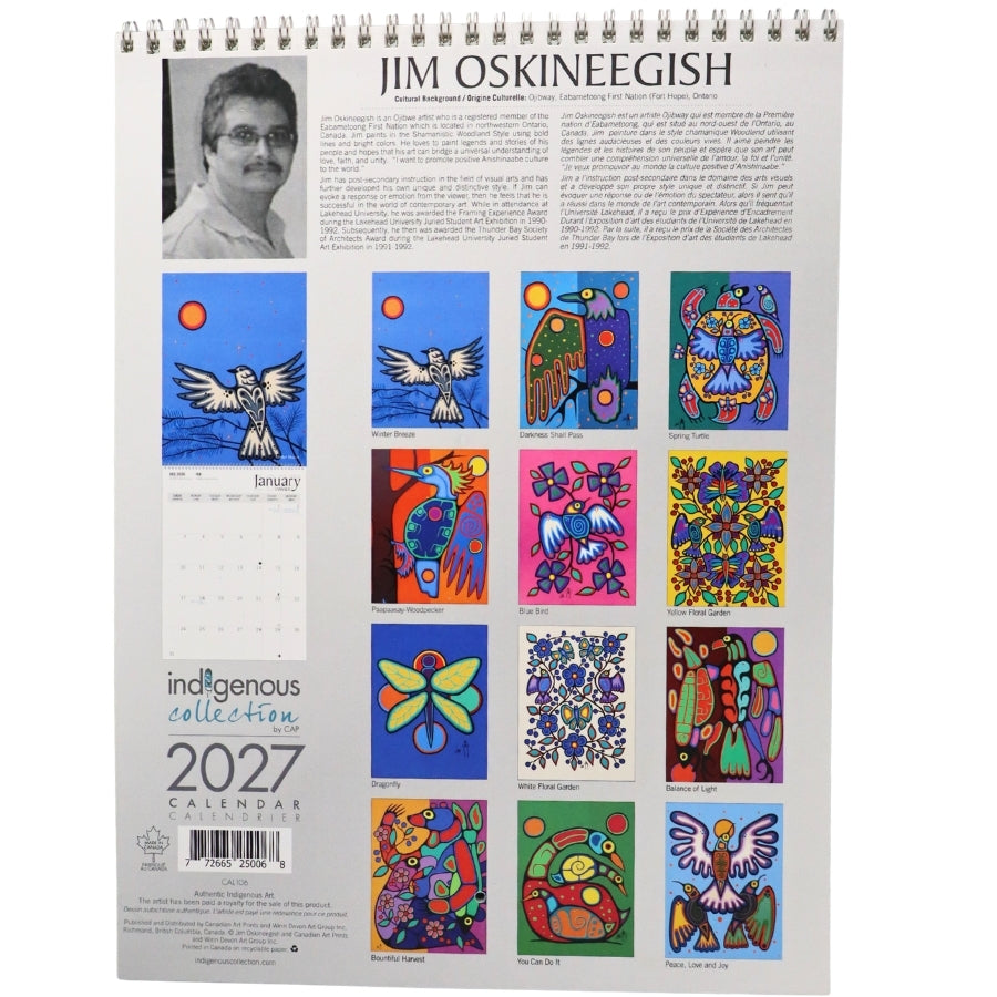 Calendrier Jim Oskineegish 2027
