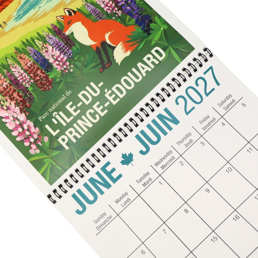 Calendrier mural Parks Canada Vintage 2026