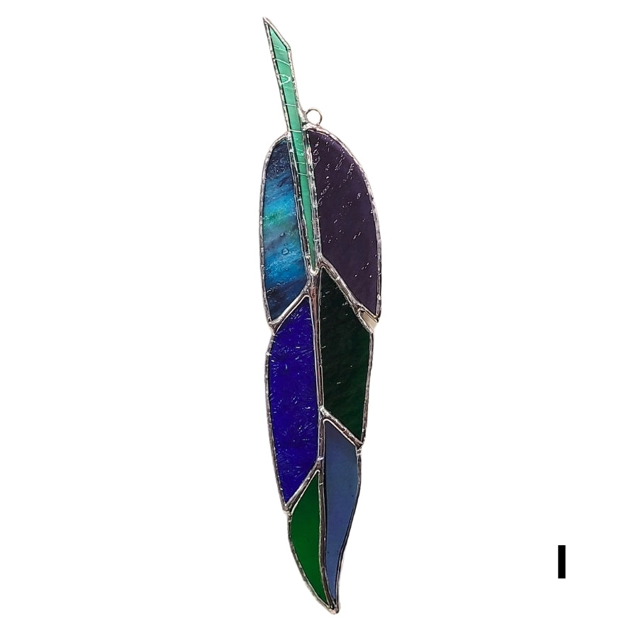 Stained Glass Feather - Multi Colour