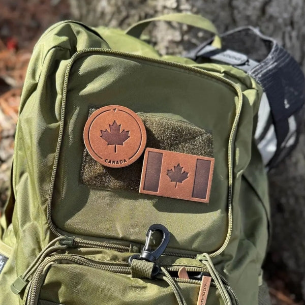 Patch en cuir - Feuille d'érable