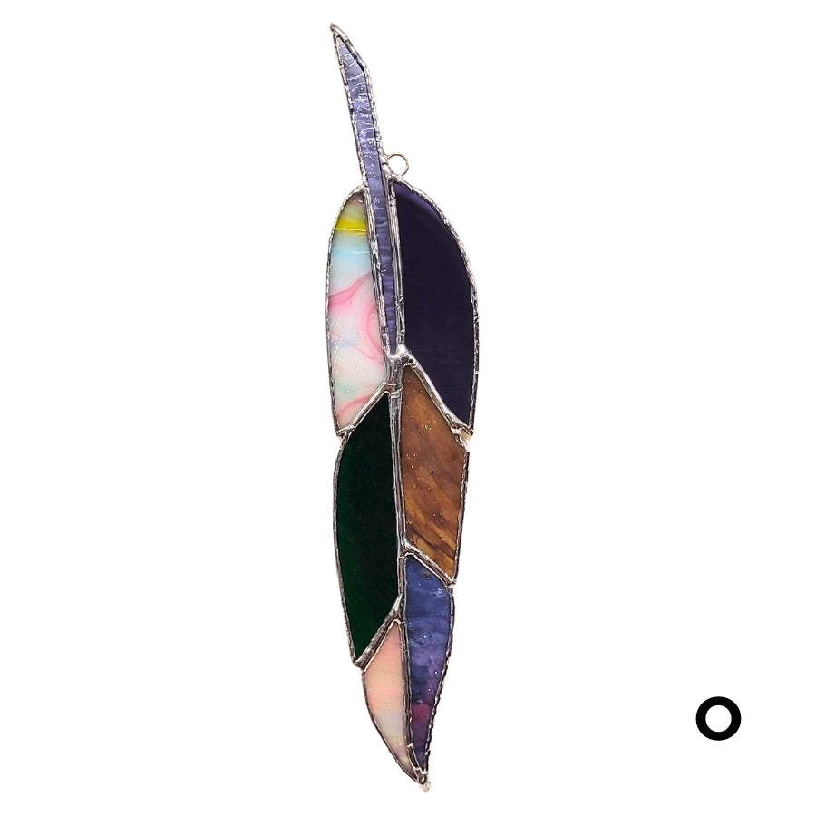 Stained Glass Feather - Multi Colour