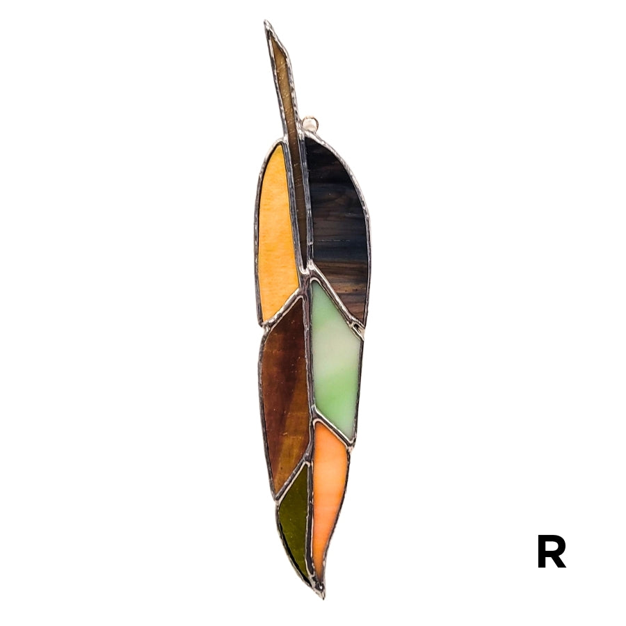 Stained Glass Feather - Multi Colour