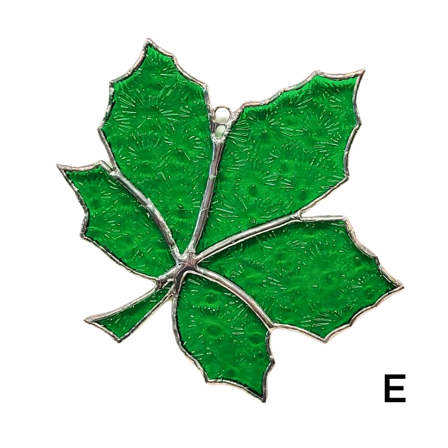 Stained Glass Maple Leaf