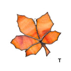 Stained Glass Maple Leaf
