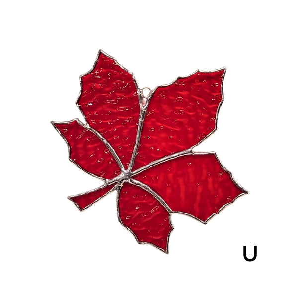 Stained Glass Maple Leaf