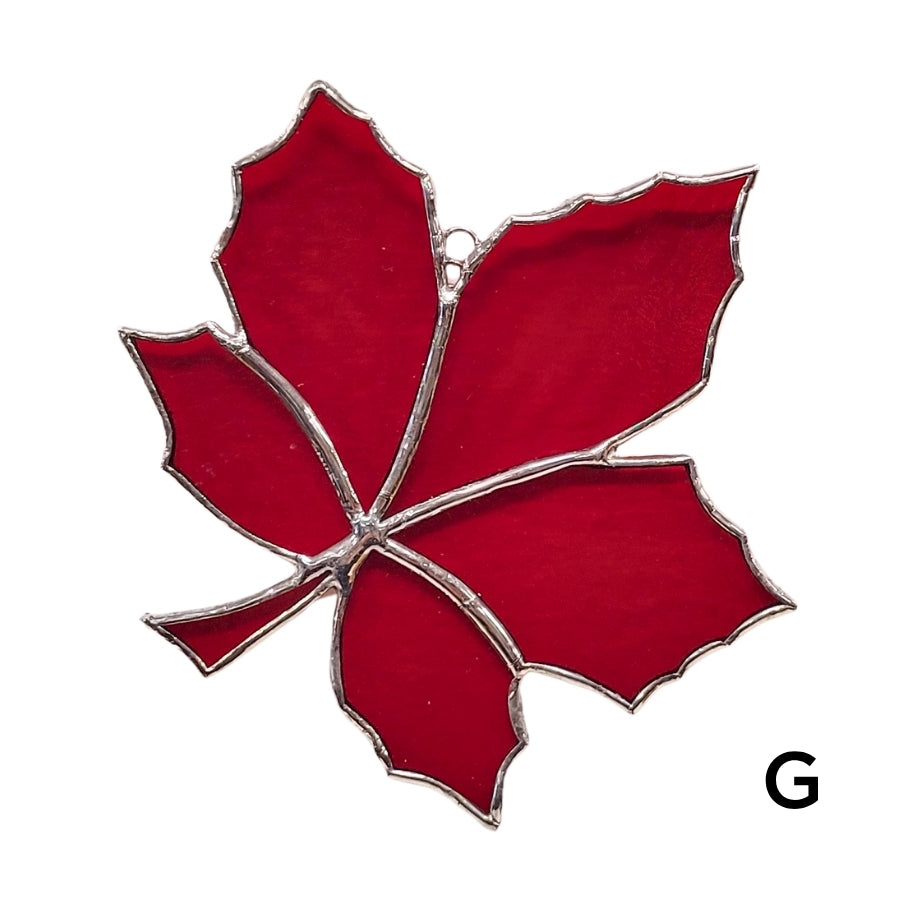 Stained Glass Maple Leaf