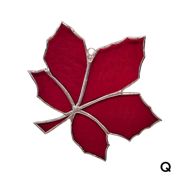 Stained Glass Maple Leaf