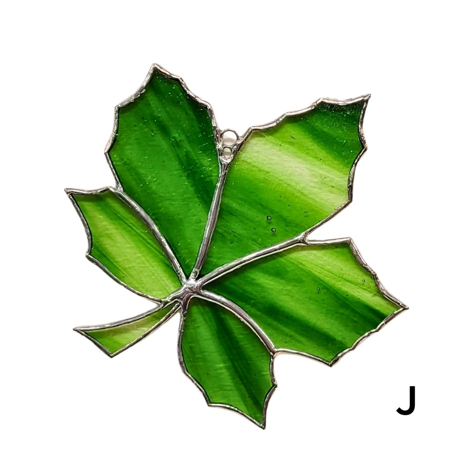 Stained Glass Maple Leaf