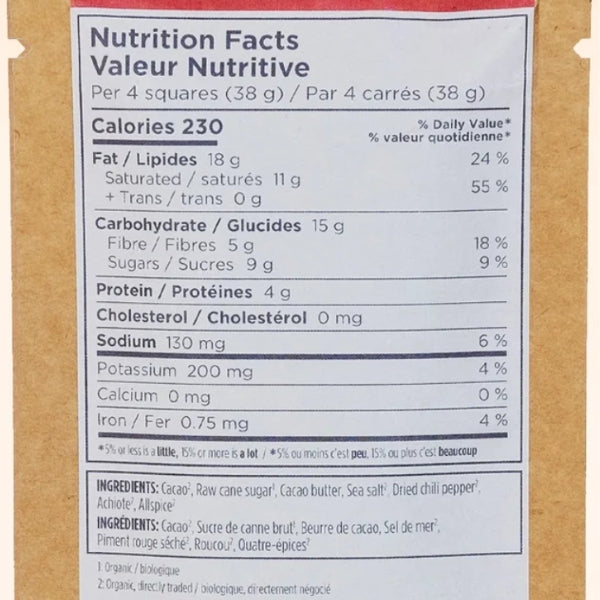 5 Chili Bullet Chocolate Bar