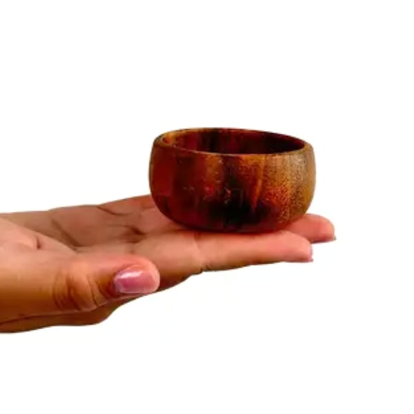 Acacia Wood Tea Light Bowl