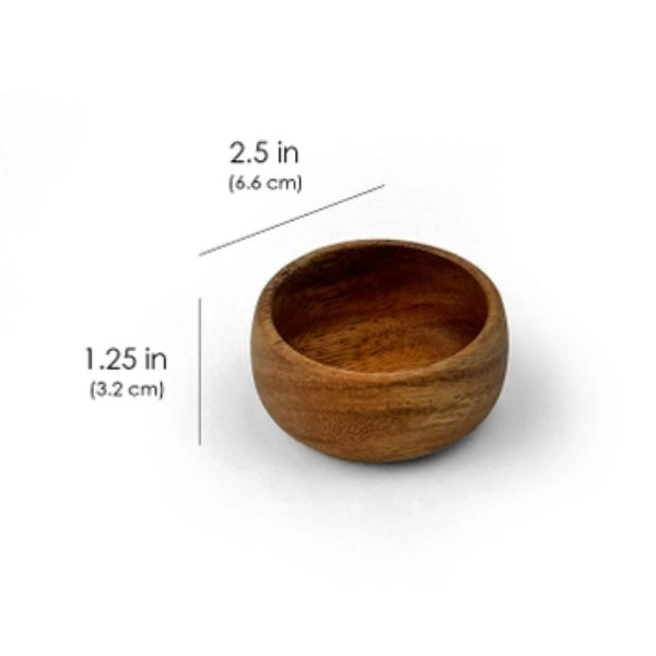 Acacia Wood Tea Light Bowl
