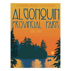 Impression estivale du parc Algonquin (28 x 35 cm)