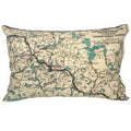 Algonquin Park Vintage Map Pillow