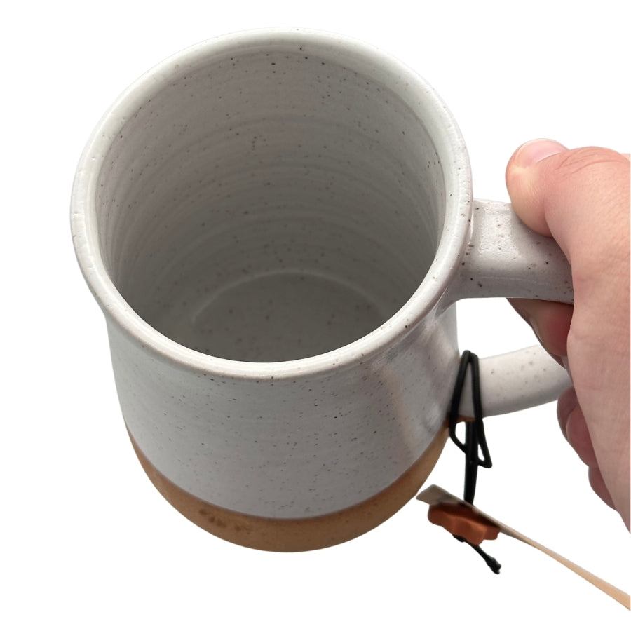 Stoneware Stein Mug - Speckled Cream