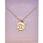 Stargazer Astrology Charm Necklace - Gold