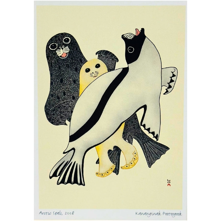 Arctic Seals Print (6" x 9"/11"x14")