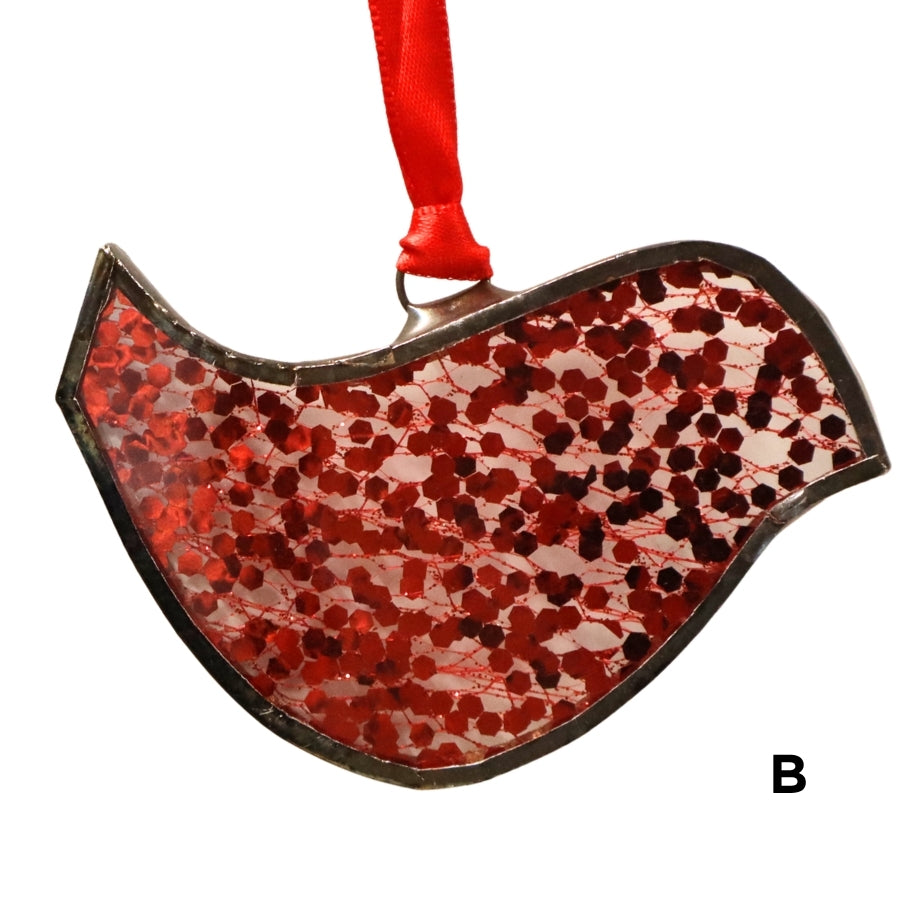 Glass Ornament - Birds