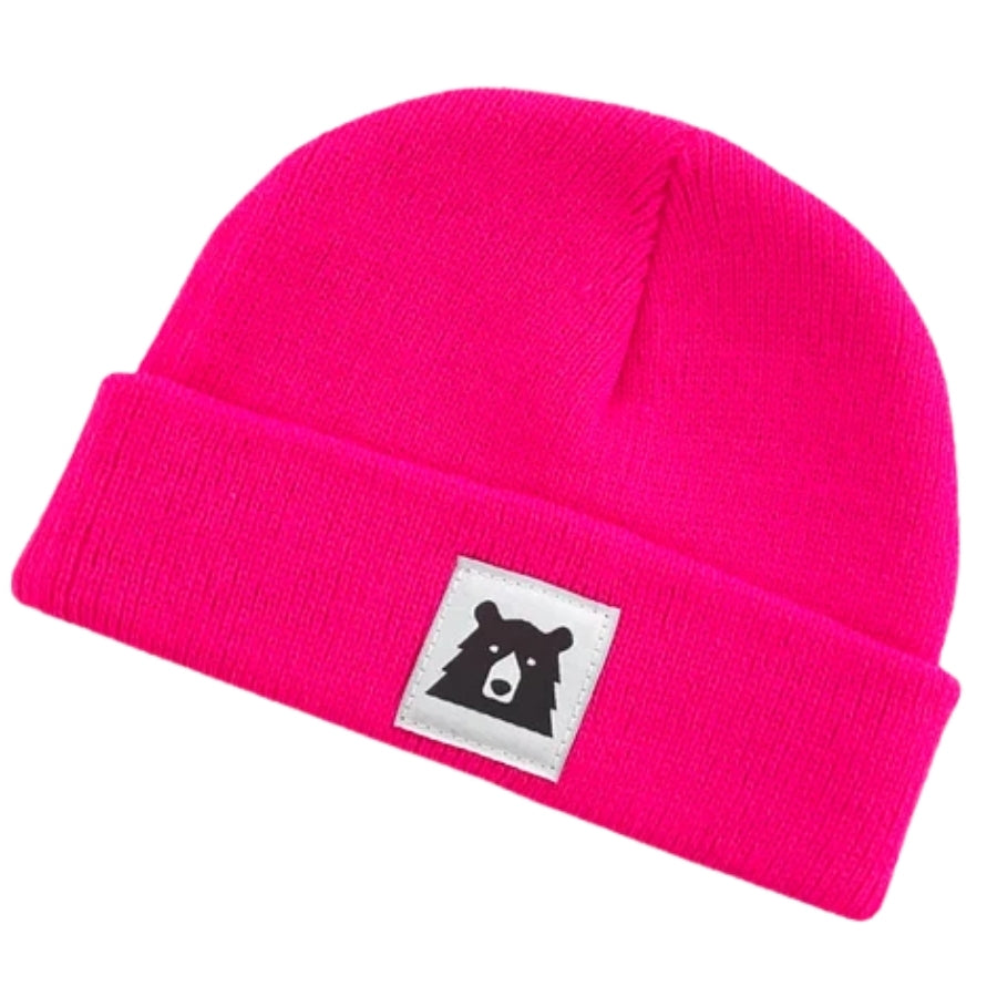 Baby Bear Toque - Neon Pink