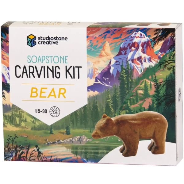 Soapstone Carving DIY Kit - Bear
