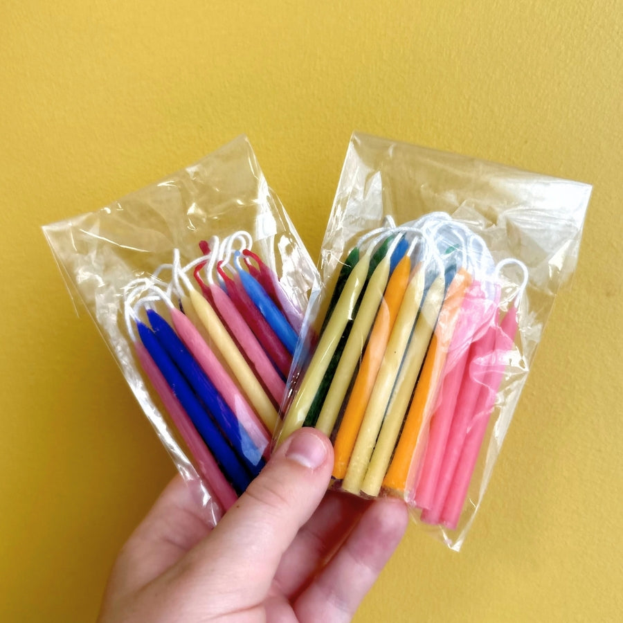 Beeswax Birthday Candles