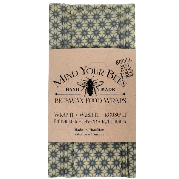 Beeswax Food Wrap Set of 3 - (B) Stars