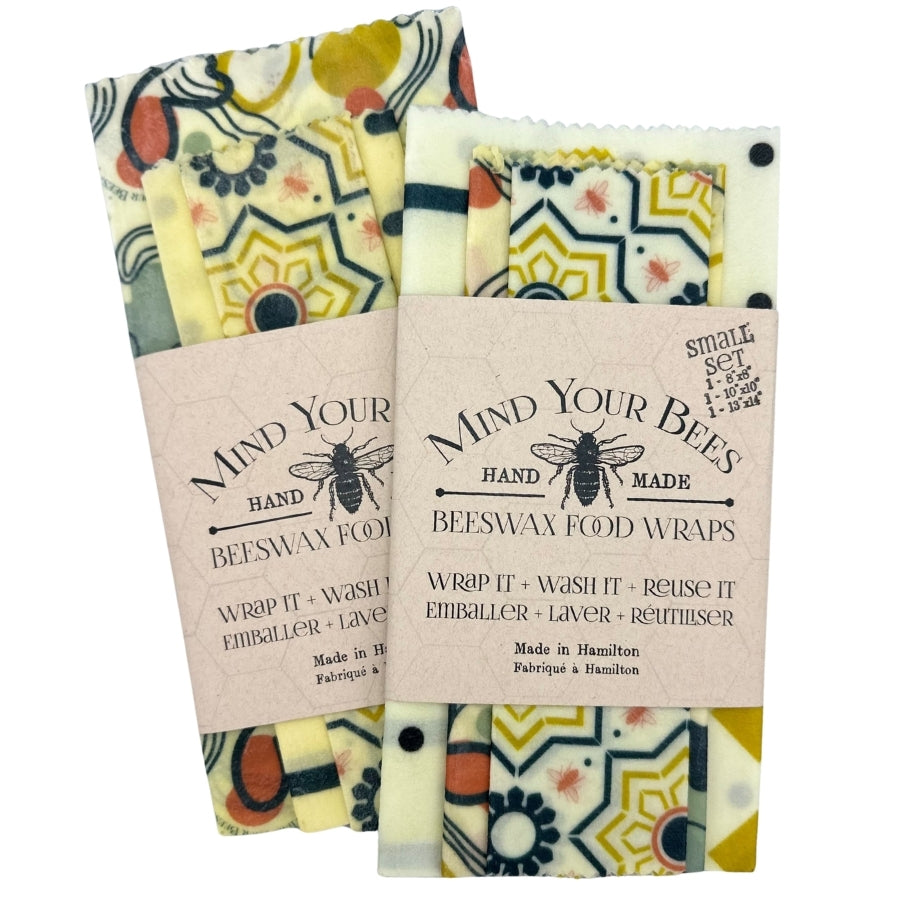 Beeswax Food Wrap Set of 3 - (A) Modernism