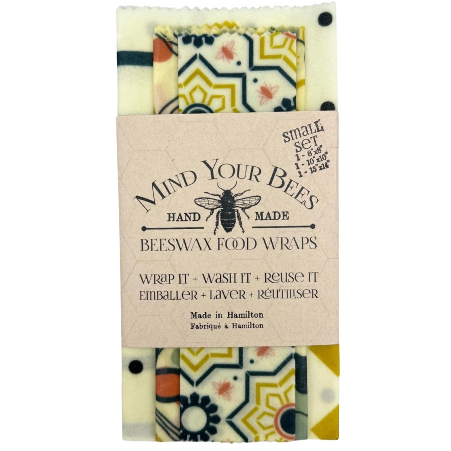 Beeswax Food Wrap Set of 3 - (A) Modernism