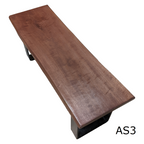 Live Edge Ash Wood Bench (AS3) - 40" L x 13" W x 18" H (Final Sale)