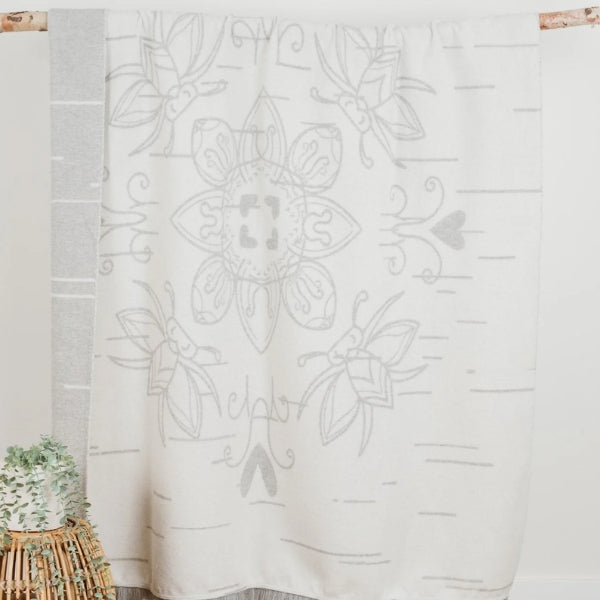 Birch Bark Reversible Eco-Friendly Blanket