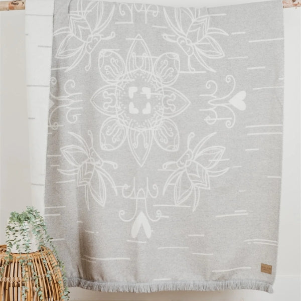 Birch Bark Reversible Eco-Friendly Blanket