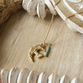 Bird Folk Art Necklace
