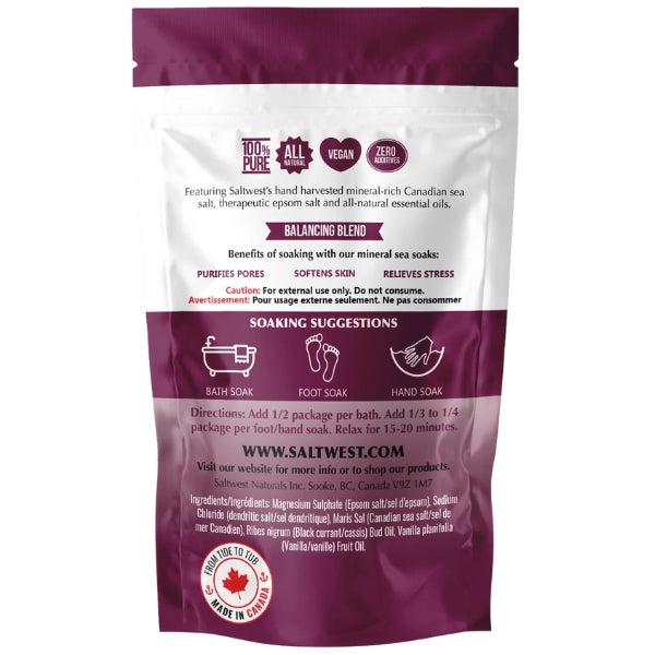 Bain moussant au cassis et à la vanille