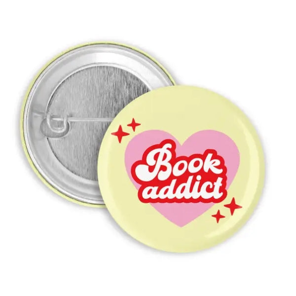 Pin/Bouton Book Addict