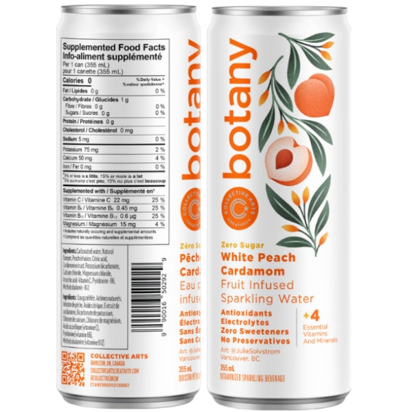 Botany Fruit Infused Water - White Peach Cardamom