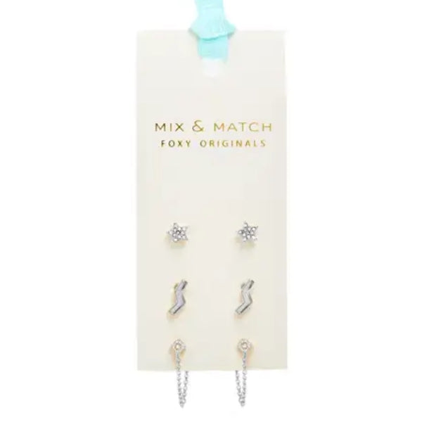 Mix and Match Stud Earring Set - Bowie