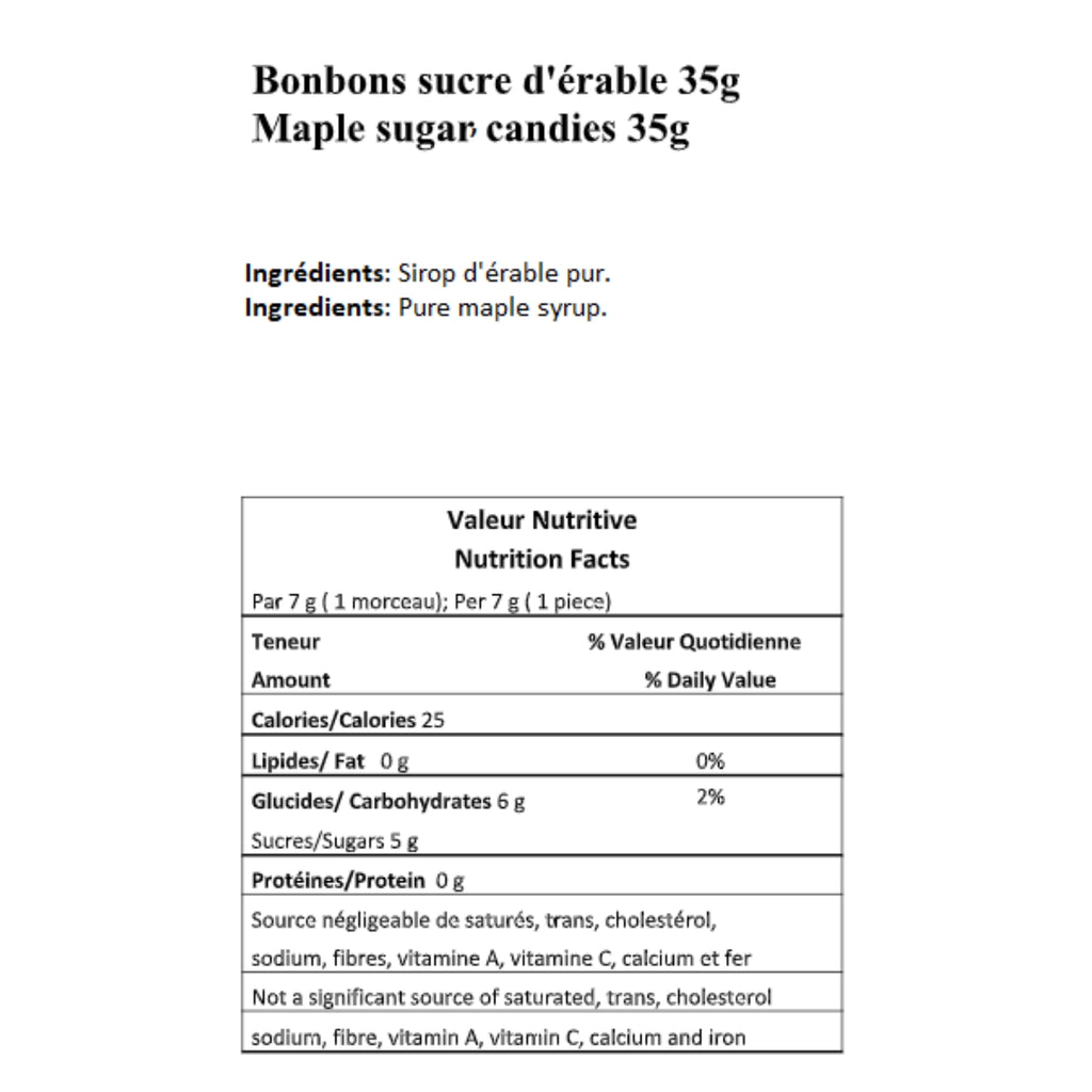 Boîte de Bonbons à l'érable mous/5