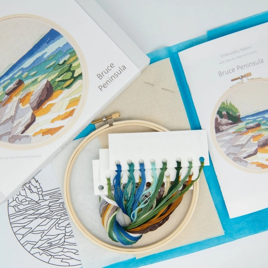 Bruce Peninsula Embroidery DIY Kit