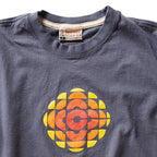 Closeup of the CBC Gem Logo t-shirt. Made by RedCanoe