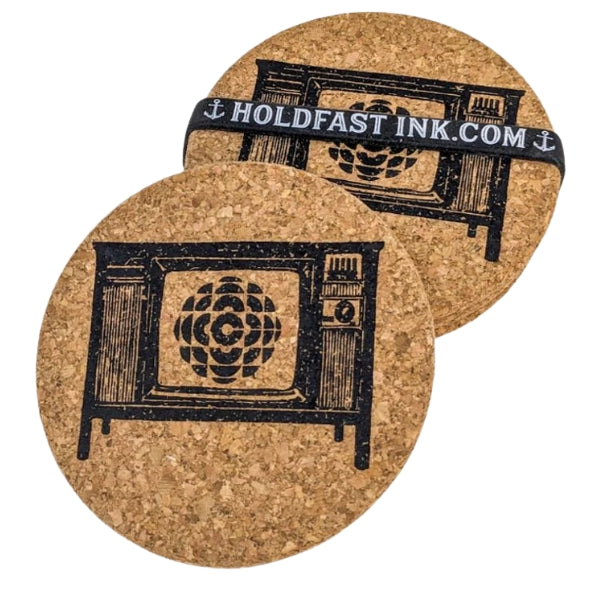 CBC Television Cork Coaster