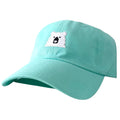 Adult Camp Hat - Mint w/ Lil White Bear
