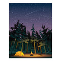 Impression Camping sous les étoiles (11" x 14")
