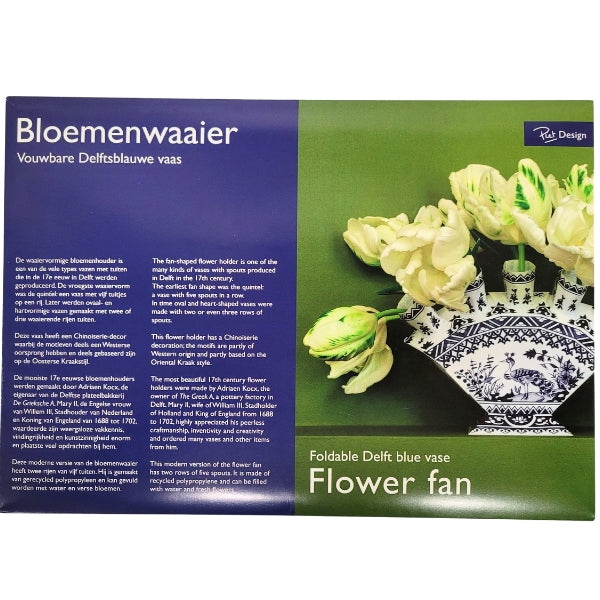 Festival canadien des tulipes - Kit de bricolage pour vase à fleurs en éventail de Delft