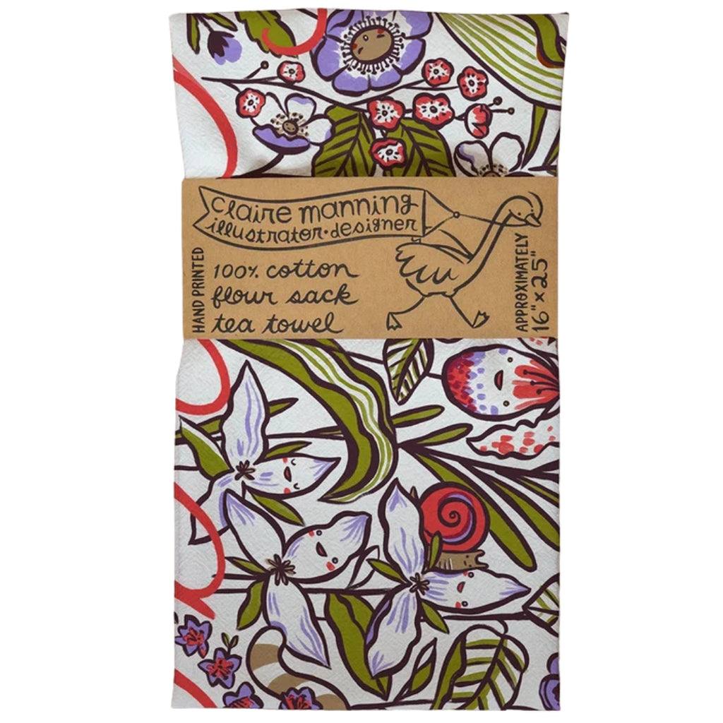 Canadian Wildflowers Tea Towel
