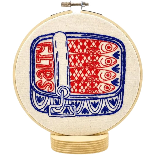 Canned Sardines Embroidery DIY Kit